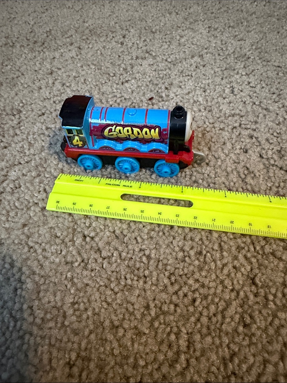 Blue Gordon Graffiti Engine Toy Train - Kids Toys